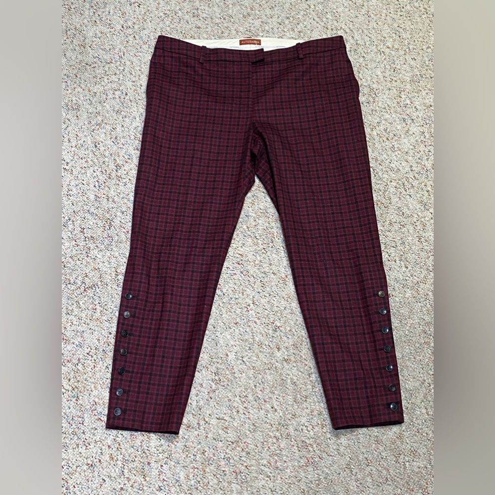 Altuzarra Plaid Wool Blend pants size 46/us size 14